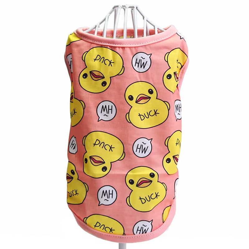 Cute Dog Clothes Soft Puppy Pajamas Outfits Pet Clothing for Small Dogs Tshirts Spring Summer Yorkies Chihuahua Clothes 12C30