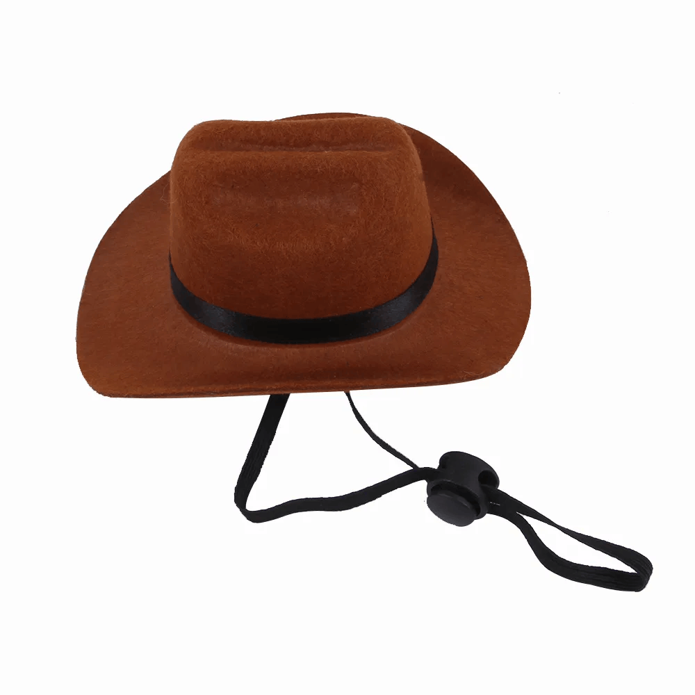 2024 New Dog Cowboy Hat Dogs Cat Outdoor Hats Adjustable Caps Fashion for Small Medium Dogs Cats Headwear Pet Accessories