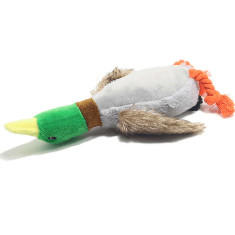 Cute Plush Duck Sound Pet Toys Stuffed Squeaky Animal Squeak Dog Toy Cleaning Tooth Dog Chew Rope Toys Pet Dog Accessories Toys