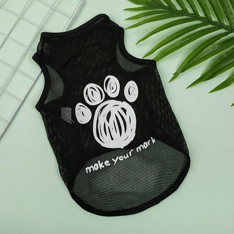 Fashion Cat Clothes Pet Dog Clothes for Small Dogs Chihuahua French Bulldog Summer Vest T Shirt Super Cool Lovely Puppy Clothing