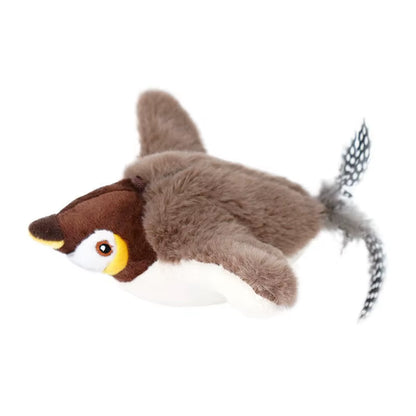 Interactive Flapping Chirping Bird Cat Toys with Catnip - Touch Activated Electric Toy Bird for Cats Mental Stimulation