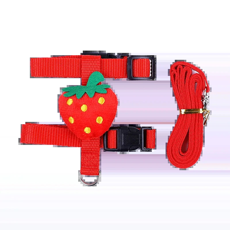Walking Bunny Guinea Pig Harness for Small Animals Cute Pet Rabbit Harnesses and Leash Set Chinchilla Pigs Mascotas Accessories