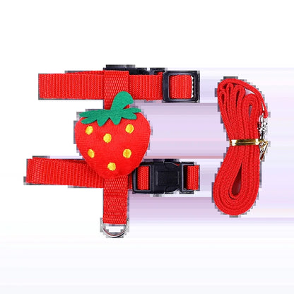 Walking Bunny Guinea Pig Harness for Small Animals Cute Pet Rabbit Harnesses and Leash Set Chinchilla Pigs Mascotas Accessories