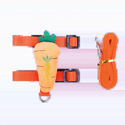 Walking Bunny Guinea Pig Harness for Small Animals Cute Pet Rabbit Harnesses and Leash Set Chinchilla Pigs Mascotas Accessories