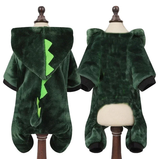 Thickened Warm Dog Clothes Pet Clothes for Small Medium Dogs Chihuahua Teddy Puppy Cat Dinosaur Outfit Pet Dog Hoodies