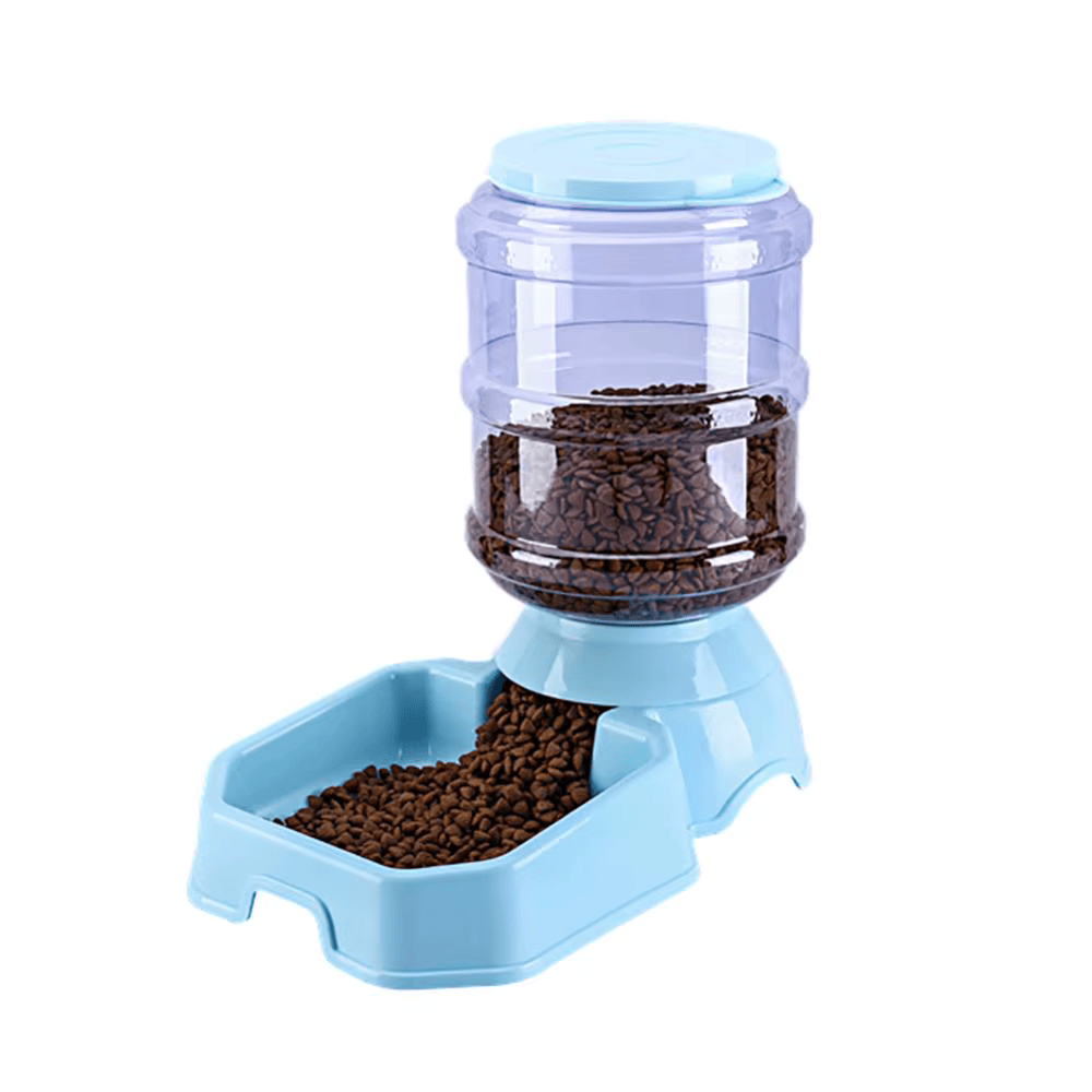 3.8 L Automatic Pet Feeder Dog Cat Drinking Bowl Large Capacity Water Food Holder Dispenser Detachable Feeding Fountain BPA Free