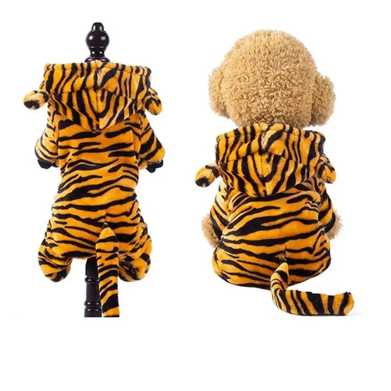 Thickened Warm Dog Clothes Pet Clothes for Small Medium Dogs Chihuahua Teddy Puppy Cat Dinosaur Outfit Pet Dog Hoodies